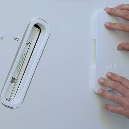DucoBox Energy Comfort met zichtbare linkerfilter