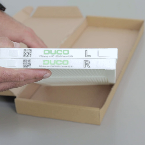 Nieuwe filterset voor een DucoBox Energy Comfort ventilatietoestel