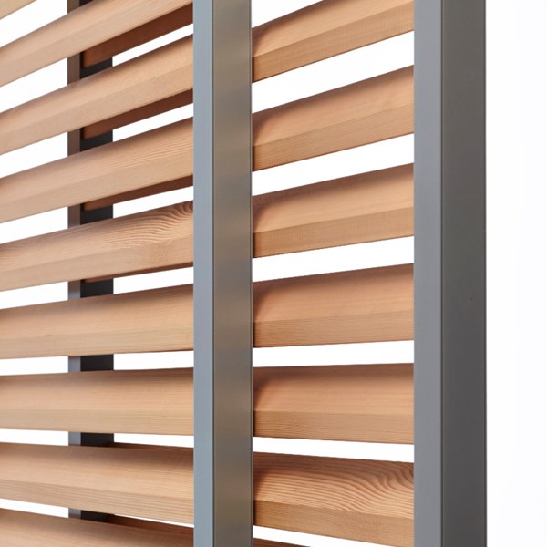 brise-soleil structural volets coulissants en bois DucoSlide