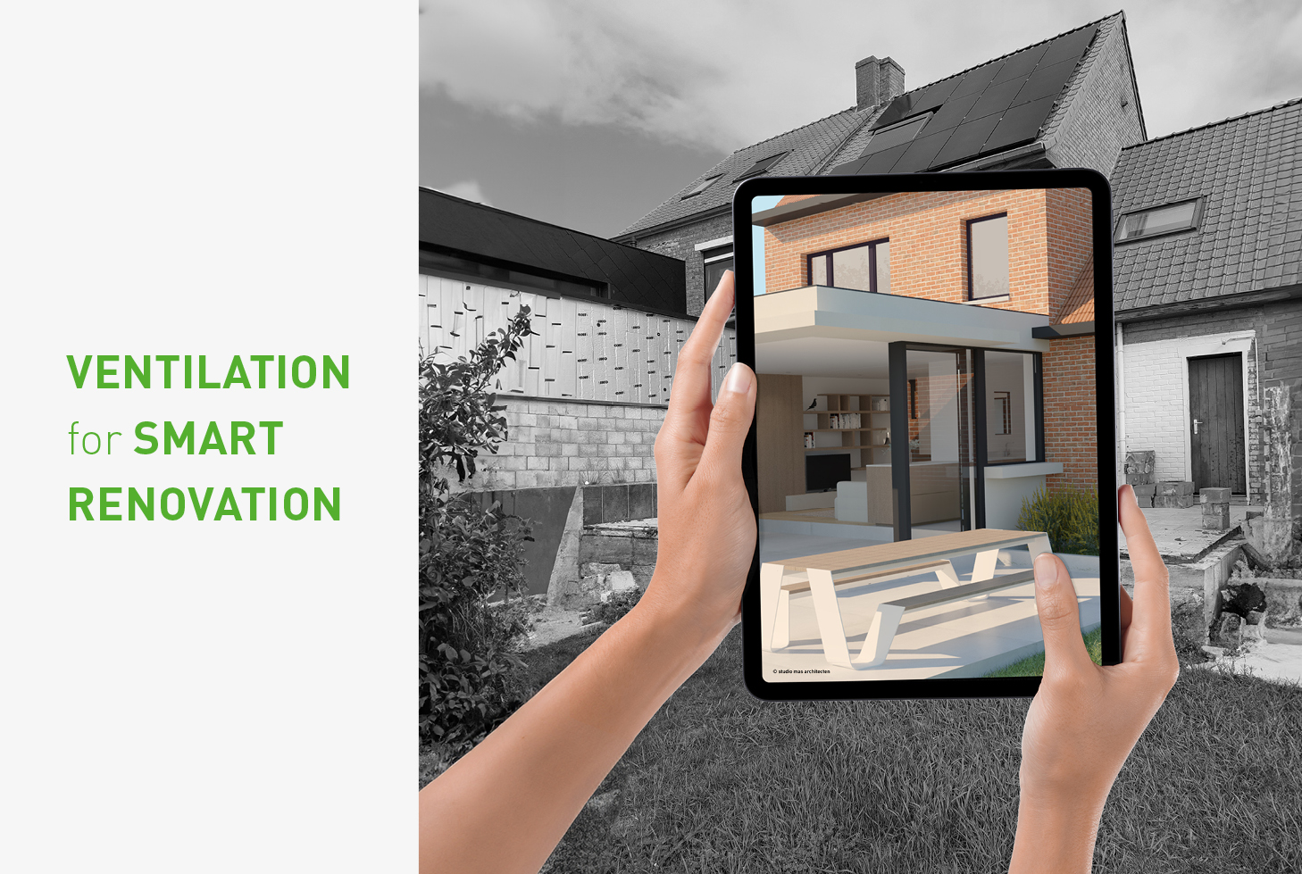 Slim renoveren - Situatie van een woning voor en na de renovatie