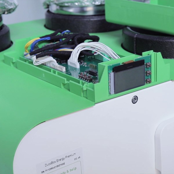 How do you replace the circuit board in the DucoBox Energy Premium?
